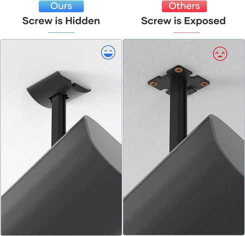 notiela Speaker Ceiling Mount for Roku Speaker - Adjustable Tilt and Swivel Mounting Brackets with Hardware Kit, 1 Pack