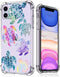 Sea Turtles iPhone 11 Case, Ocean Creatures Pattern Design for Women Men, Soft Transparent TPU Bumper Case for iPhone 11
