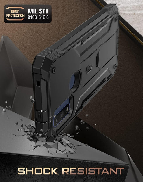 Poetic Revolution Series Case for Motorola Moto G Pure 6.5 inch (2021 Release), Rugged Dual-Layer Shockproof Cover