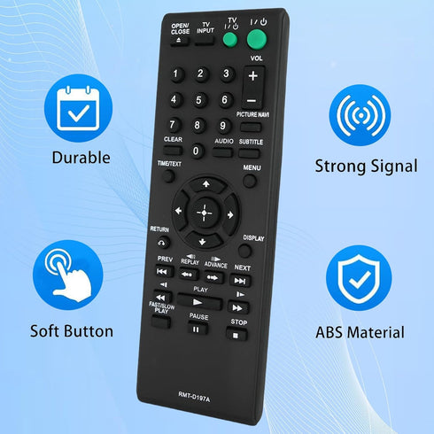 Universal Replacement Remote Control for Sony DVD Player DVP-NS57P DVP-NS601HP DVP-NS41 DVP-NS41P