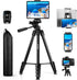 67" Phone Tripod, MACTREM Stand for iPad iPhone Tablet Camera with 2 in 1 Mount & Wireless Remote for Video Recording