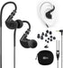 MEE audio M6 Sport Wired Earbuds, Noise Isolating, Sweatproof Earphones for Running/Gym/Workouts, Black