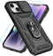 SunStory iPhone 13/14 Case (Black) - Military-Grade, HD Screen Protector, Slide Camera Cover & Kickstand.