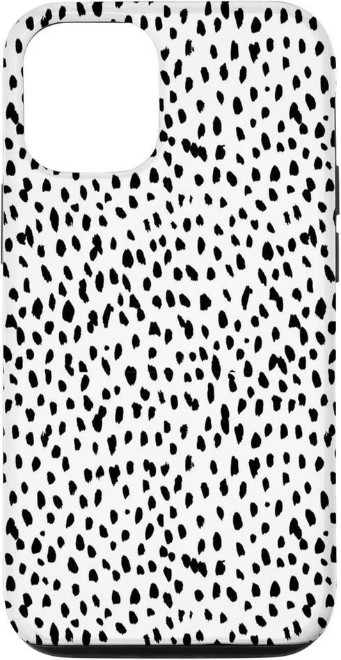 Dalmatian Animal Print Black and White Case for iPhone 12/12 Pro