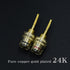 2-Pack Gold Plated 24K 4mm Female to 2mm Pin Banana Adapter for Speaker Terminals