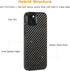 molzar Grip Series Case for iPhone 14 Plus, Real Weave Carbon Fiber, Built-in Metal Plate, Wireless Charging