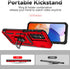 for Samsung A15 5G Case with Screen Protectors and Camera Cover, Military Grade Drop Tested - Red