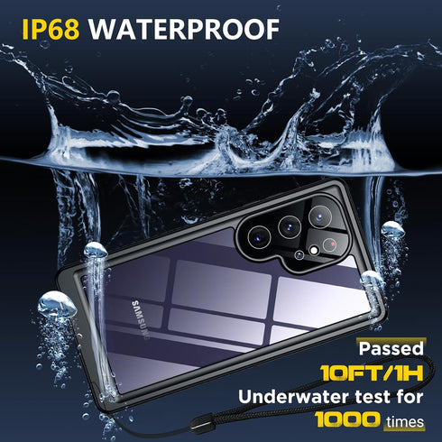 Designed for Samsung Galaxy S24 Ultra Case, Waterproof with Built-in Screen Protector, Heavy Duty Rugged Protection