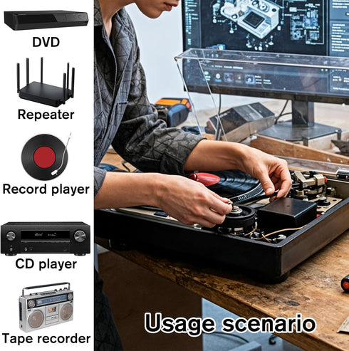 Gtziqa 80Pcs Cassette Cassette 40-135 mm 0.7mm 1mm) Recorder Rubber Belts Player Belts Replacement Kit Recorder Repair