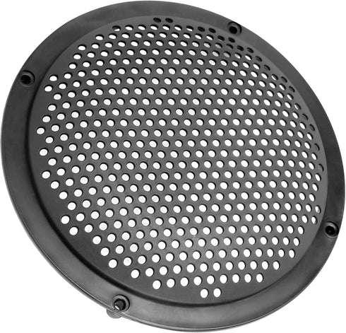 Unifizz 2pcs 6'' Plastic Audio Speaker Cover, Mesh Subwoofer Grill Horn Guard Decorative Circle Grille Protector Black