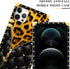 DAIZAG Case Compatible with for iPhone 15 Pro Max Case Black Butterfly Zipper Leopard Phone Case Golden Square Shockproof Phone Case Gift for Women Girl Case for iPhone 15 Pro Max