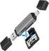 SABRENT SD Card Reader USB C & USB A, Micro SD Card Reader,
