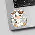 3Pcs Dairy Cow Sticker Decals Vinyl Waterproof - Journaling Self-Affirmation Positive Dairy Cow Sticker for Water