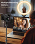 UBeesize 12'' Selfie Ring Light with 62’’ Tripod Stand for Video Recording, Live Streaming Compatible with Phones