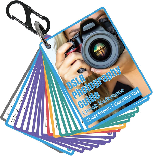 OCQOTAT Photography Cheat Sheet for DSLR Camera Accessories for Canon Nikon Sony,Quick