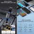 Kwak's USB C Retractable Car Charger Adapter, Fast Charge Compatible with iPhone 15/15 Pro Max (Double Type-C)