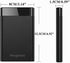 SSD HDD Hard Drive Enclosure, 2.5" SATA III USB 3.1 Caddy Case for Fast Data Transfer, Tool-Free, Black
