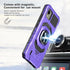 Ailiber Nokia C110 Case - Heavy Duty Shockproof Cover with Stand & Screen Protector, Military Grade, Purple, for Car