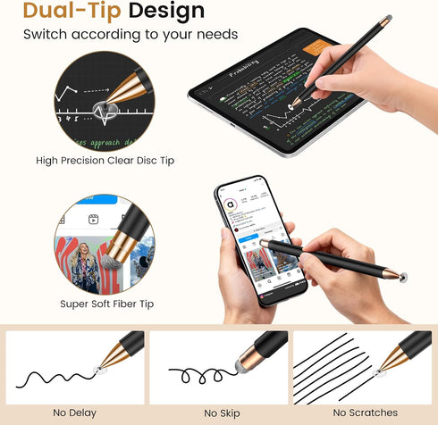 STYLUSLINK Stylus(2Pcs), Stylus Pens for Touch Screens, Universal Stylus High Precision Sensitivity, Stylus Pen