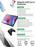 USB C Headphones for iPhone 15 Pro Max, HiFi Stereo Type C Earphones Magnetic Wired Earbuds with Microphone