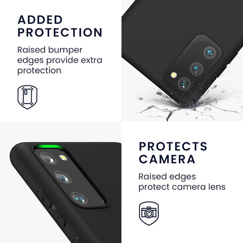 kwmobile Soft Slim TPU Case for Samsung Galaxy S20 FE - Protective Silicone Cover - Black Matte