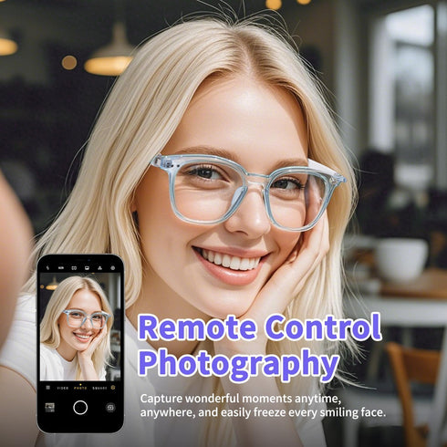 Tulbeys Smart Glasses for Women Men, Bluetooth Glasses with Photochromic Lenses, Touch Control Voice Assistant