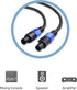 Cable Matters Premium Braided 12AWG Speaker Cable 6 ft Compatible with Speakon NL4FC Port