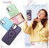 iPhone 11 Case: Matte Magnetic with 1 Screen Protector, Compatible with MagSafe, Translucent Frosted Slim Cover - Purple