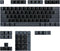 Happy Balls Keycaps, Backlit ABS Doubleshot Shine Through Keycap Set for Cherry MX OEM US Layout Key Caps (Black and