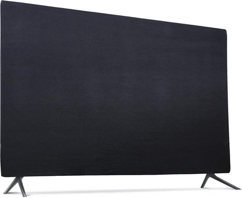 TXEsign Indoor TV Set Cover, Soft Lycra Fabric Universal Dust-proof Protector for 43“ Flat Screen (43", Black)