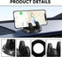 Hovom 360 Bling Car Phone Holder, Rhinestone Cell Phone Holder for Cars Dashboard, Adjustable Auto Dash Board Cellphone