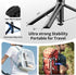 KOLOOBO 67'' 360 Automatic Phone Tripod, Auto-Open Selfie Stick for iPhone with Remote, Rotatable Extendable Phone