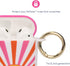 Packed Party AirPods Case Cover, Soft Silicone Protective Cover with Detachable Gold Hook, Compatible with AirPods