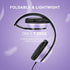 LORELEI X8 Over-Ear Wired Headphones with Microphone, 1.45m Tangle-Free Nylon Line & 3.5mm Plug, Lightweight Foldable