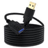 Qxcynsef USB 3.0 Extension Cable 15 FT,5Gbps High Speed Data Transfer Extra Long
