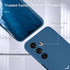 Samsung Galaxy A15 5G Case - Navy Blue Silicone Cover with Screen Protector, Soft Anti-Scratch Lining, Shockproof