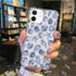 DAIZAG iPhone 11 Case, Cute Blue Seashell, Four Corner Airbag Transparent Soft Clear Phone Case for Girls & Women