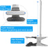 2Pack Flexible Clamp Mount for Arlo Cam, Pro/Pro 2/Pro 3/Ultra, Flexible Gooseneck Mounting Bracket (White)