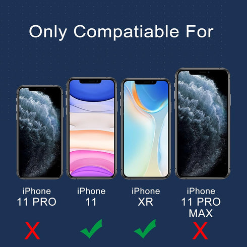 ORIbox Glass Screen Protector for iPhone 11, XR - Tempered Glass, 3-Count (Pack of 1), Clear