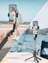 Selfie Stick, 41'' Extendable Phone Tripod Stand with Phone Holder & Detachable Remote, 360° Rotation for iPhone Android