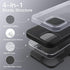 JETech Black Silicone Case for iPhone 15 Pro Max 6.7-Inch, Shockproof Full-Body Protection, Silky-Soft Touch.
