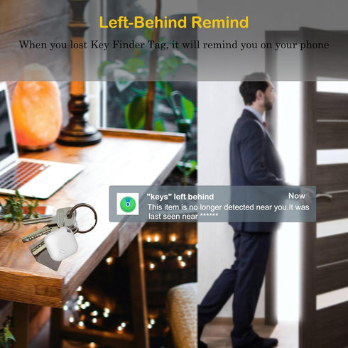 Key Finder & Tracker, Bluetooth Tracker for Apple Find My (iOS Only), Item Tracker Tag, 1Pack