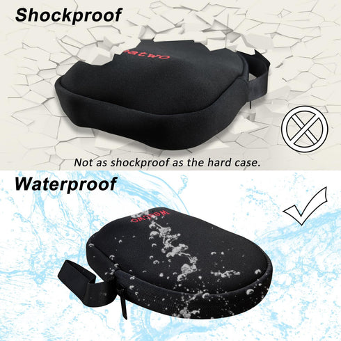 Headphone Storage Bag for Travel Carrying Lightweight Case for Foldable Over Ear Headphones/Neckband Earbuds
