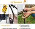 SOOOEC 100 Pack Heavy Duty Reusable Zip Ties - 10 inch UV Resistant, Releasable Black Cable Ties for Indoor Outdoor Use