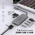 ZSIMC 7-in-1 4K 100W 3 3.0 6, USB C Hub, Docking Station Multiport Adapter with HDMI, Power Delivery, USB Ports, SD/TF