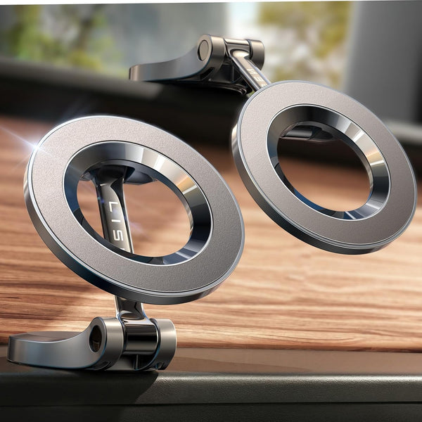 LISEN for MagSafe Car Mount 2 Pack, Classic Magnetic Phone Holder for Car,