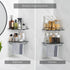 2 Pack Voldra Glass Corner Shower Caddy, Adhesive Corner Shower Shelves for Inside Shower No Drilling, Tempered Glass