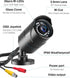 ZOSI 1080P 1920TVL Security Camera - Black Bullet Cam for Indoor/Outdoor, IP67 Weatherproof, 120ft IR Night Vision