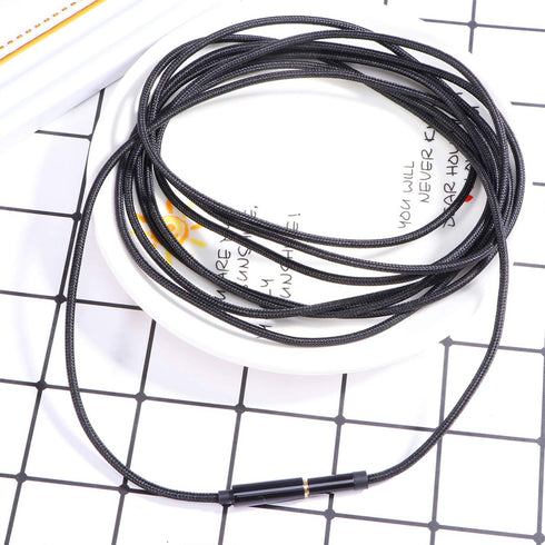 Healifty 3 Meter Cord Microphone Headphone Mic 3.5mm Extension Cable for Speakers, Cellphones, and Computers (Black)