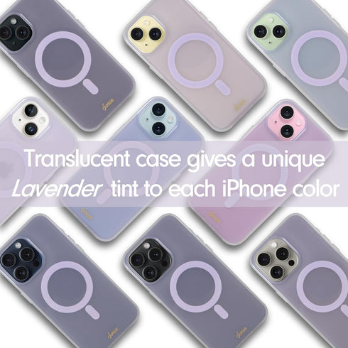 Sonix Protective Phone Case for iPhone 15 Pro - Compatible with Magsafe - 10ft Drop Tested - Jelly Lavender